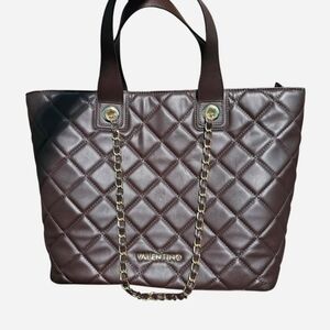 Valentino Brown Ocarina Shopper Bag